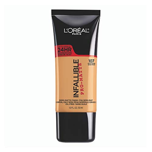 Loreal infalliable pro matte foundation, the best drugstore long lasting foundation for oily skin