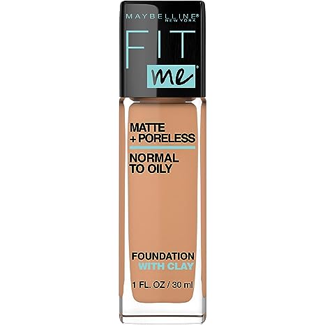 maybelline fit me matte+ poreless foundation, the cheapest and best long lasting foundation for oily skin