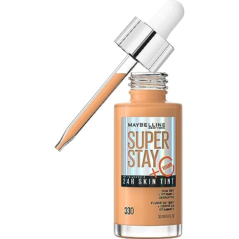maybelline super stay skin tint, the best long lasting serum foundation for oily  skin