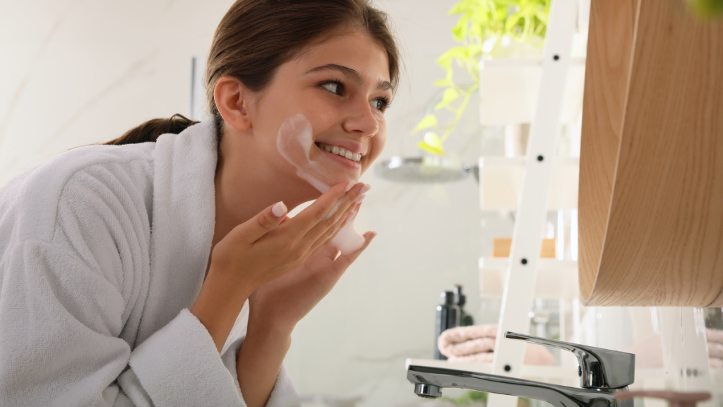 cleansing-the first step of morning skincare routine