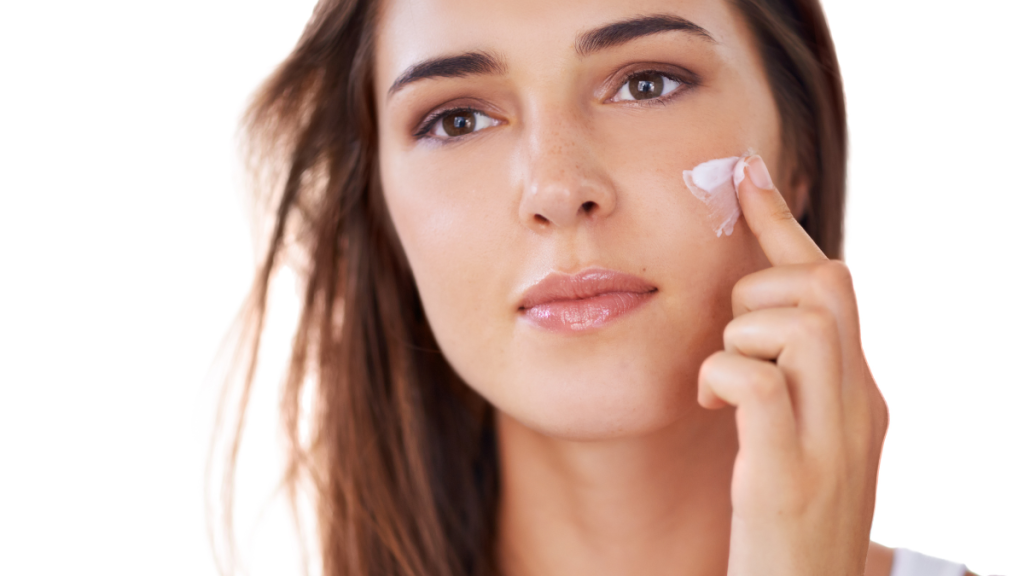 moisturizer application in AM skincare routine